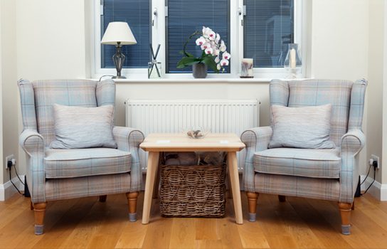 Charlotte's counselling room, the most commonly perceived types of counselling.